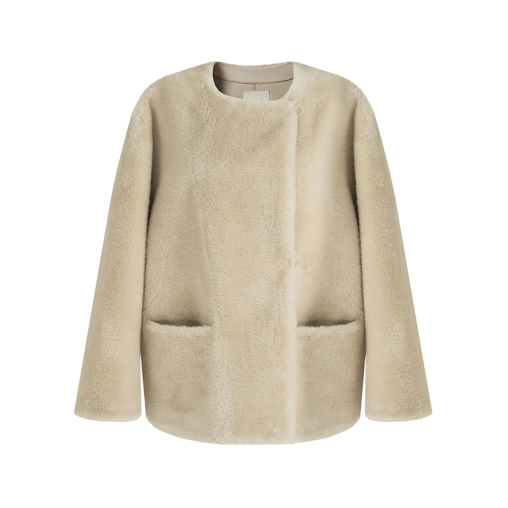Plush Minimalist Effortless Outerwear