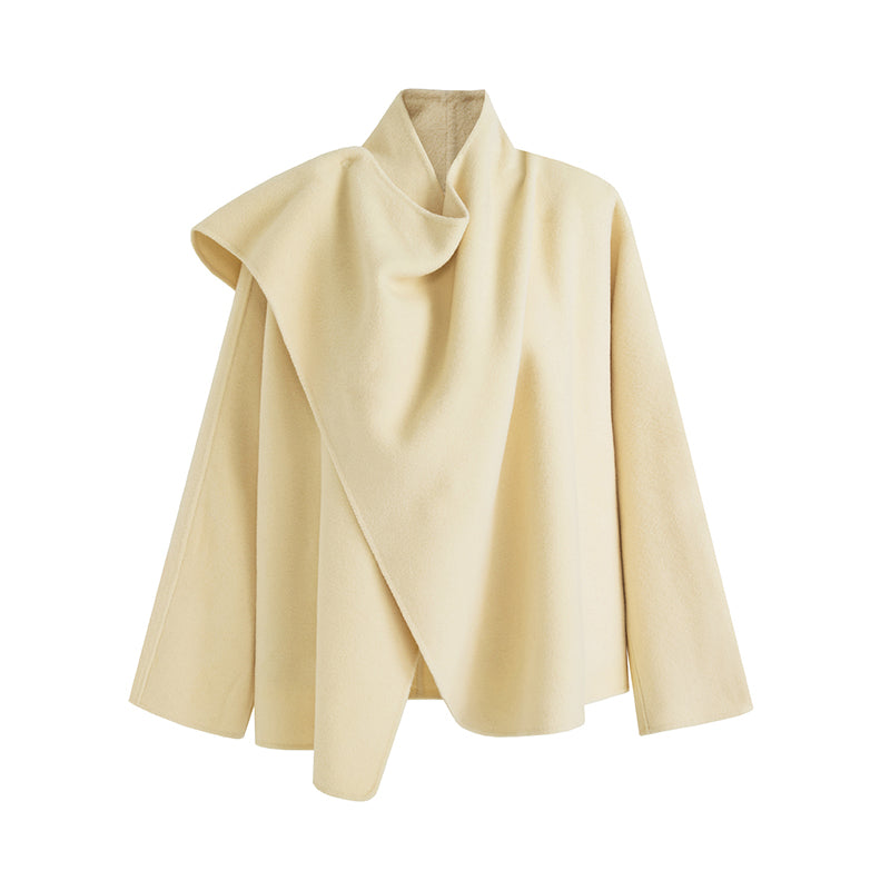 Tailored Wool Sculpted Short Coat