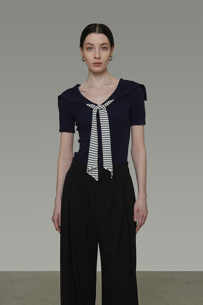 Chic Academic Knit Top