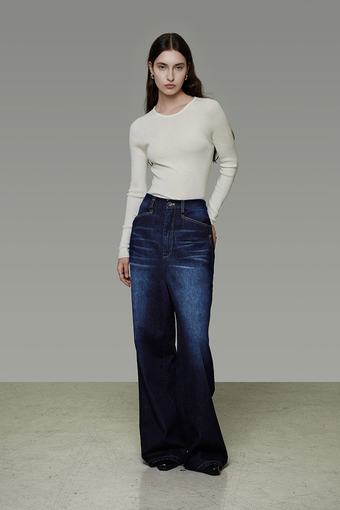 Vintage Wash Flared Denim Dream