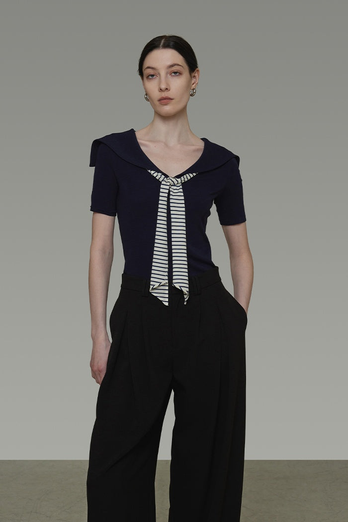 Chic Academic Knit Top