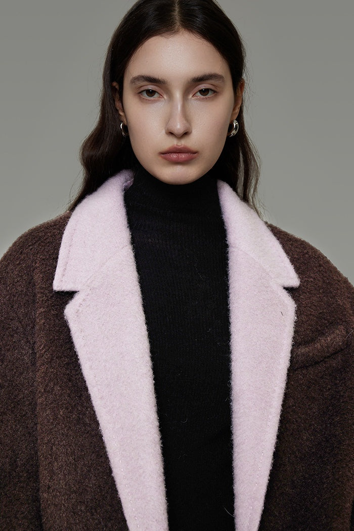 Executive Chic Wool Blend Overcoat