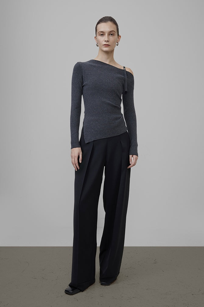 Chic Asymmetric Knit Camisole