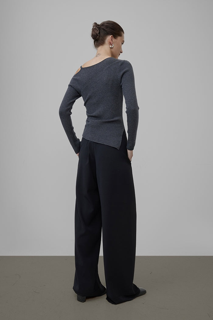 Chic Asymmetric Knit Camisole