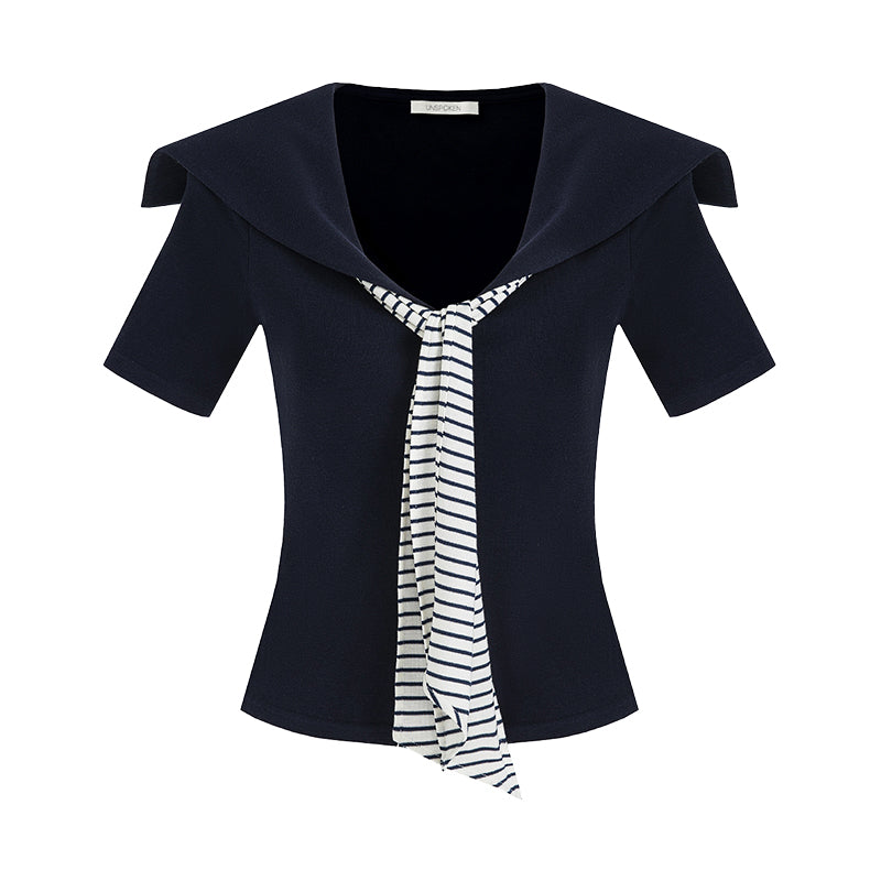 Chic Academic Knit Top