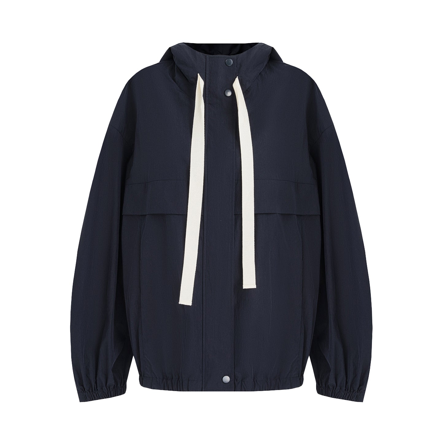 Quiet Movement Navy Drawstring Jacket