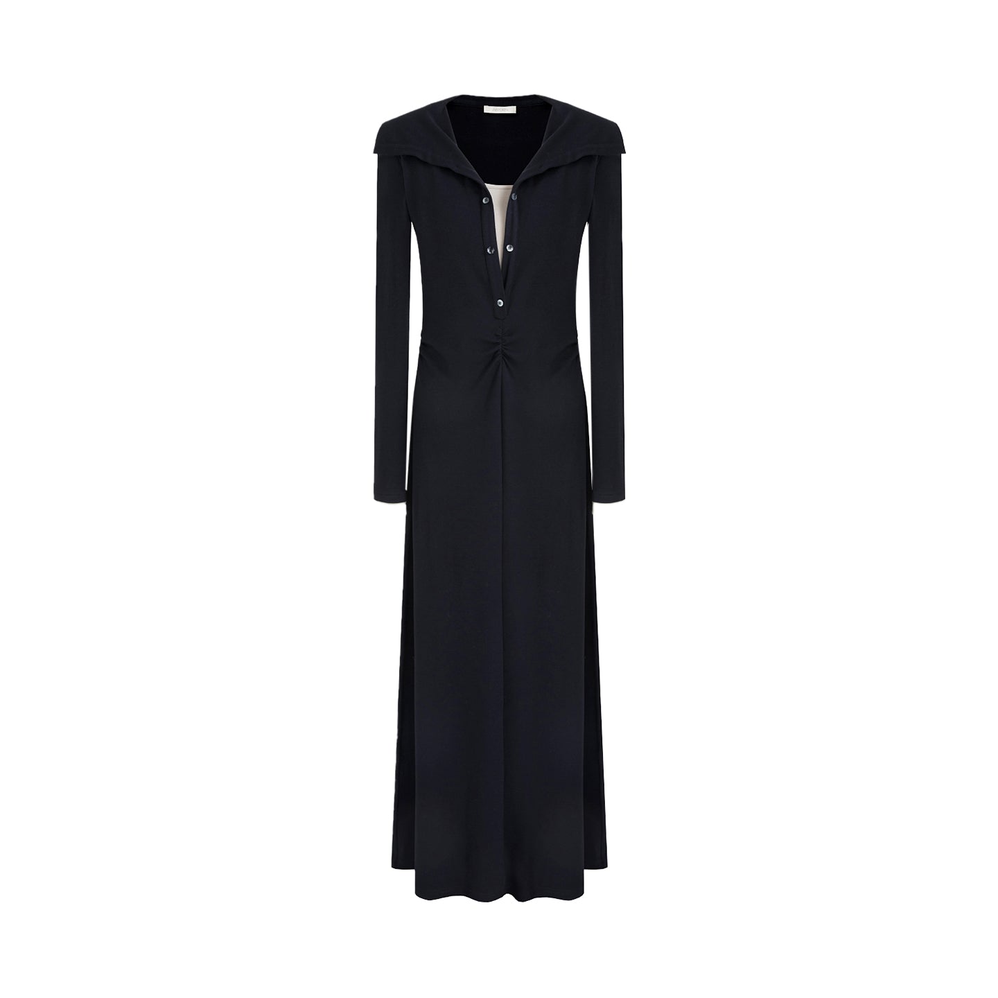 Subtle Contrast Knit Power Dress