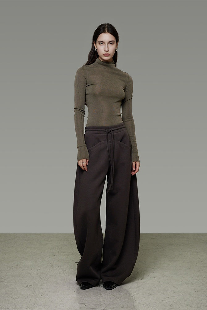Quiet Structure Wide-Leg Trousers