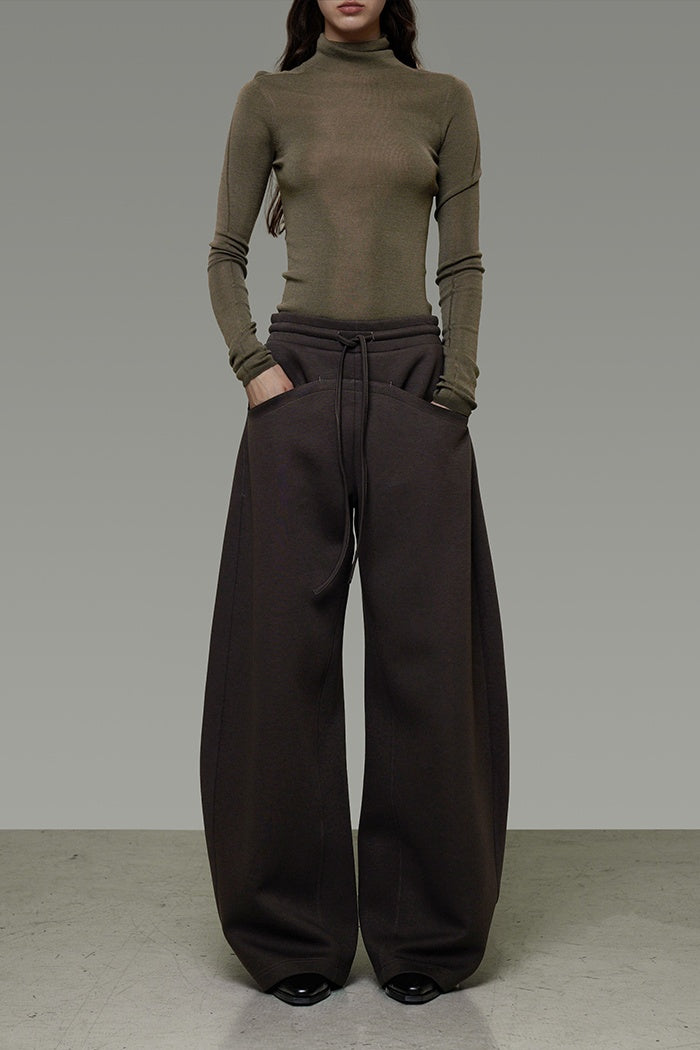 Quiet Structure Wide-Leg Trousers