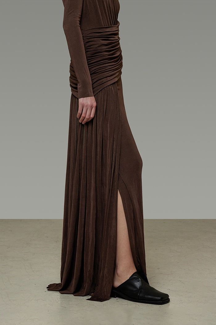 Chic Asymmetric Drape Dress