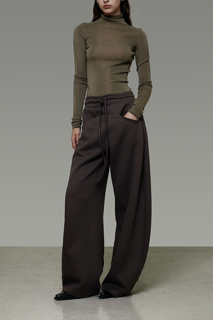 Quiet Structure Wide-Leg Trousers