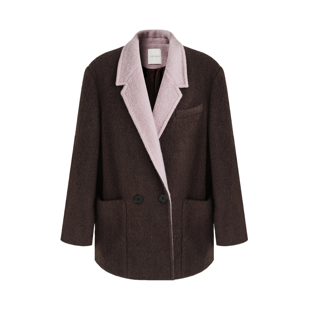 Executive Chic Wool Blend Overcoat