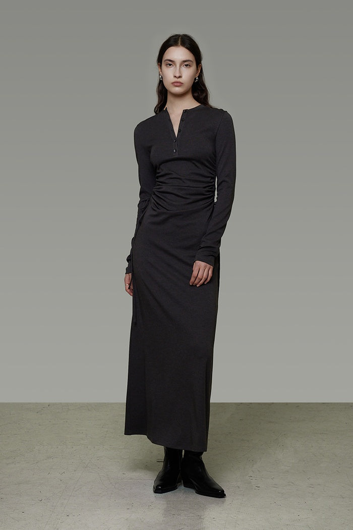 Sculpted Midi Dress: Subtle Chic