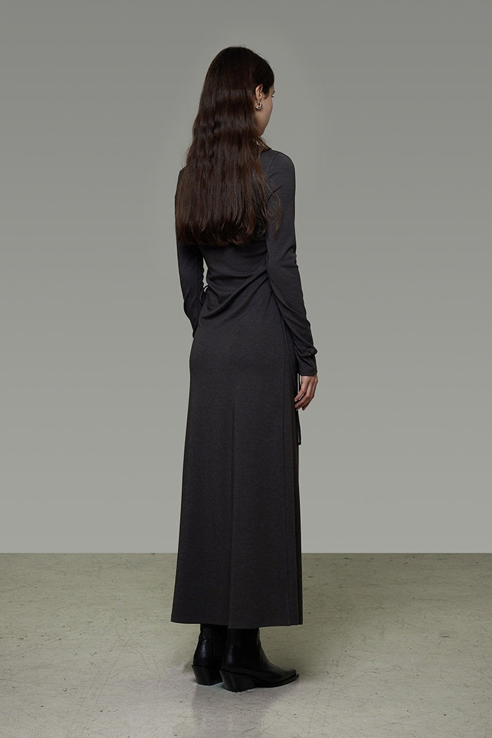 Sculpted Midi Dress: Subtle Chic