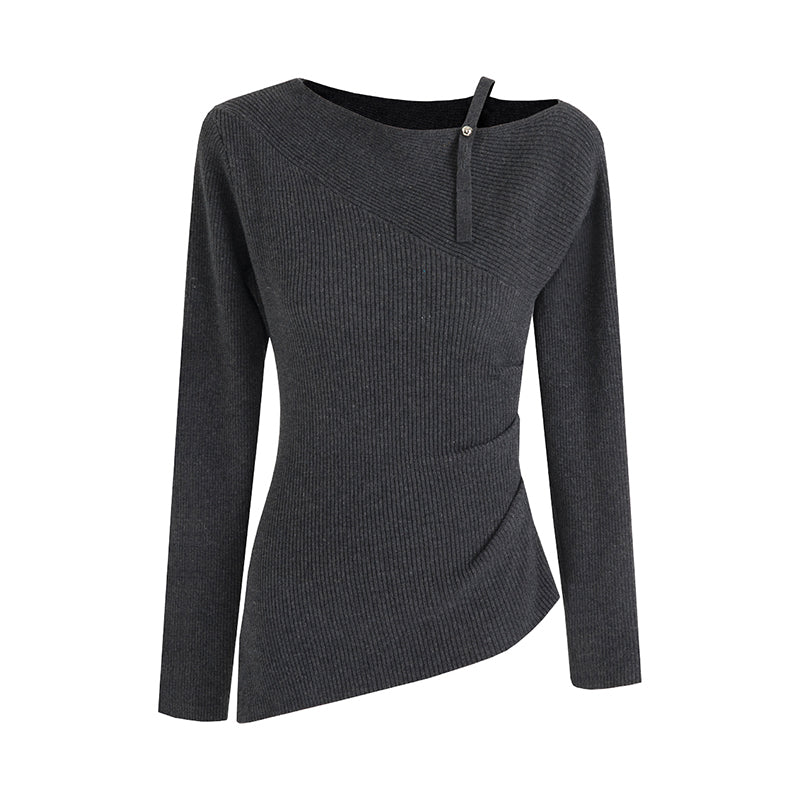 Chic Asymmetric Knit Camisole