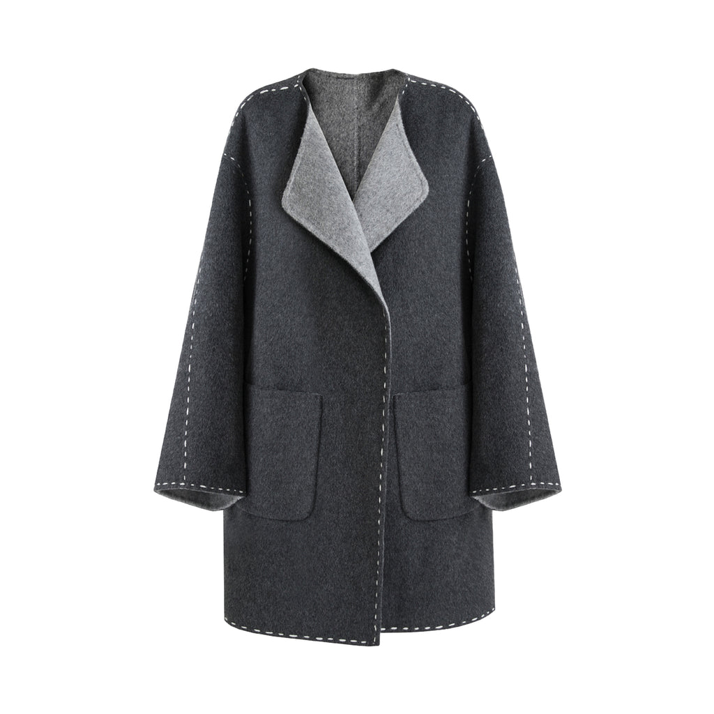 Tailored Wool Luxe Overcoat