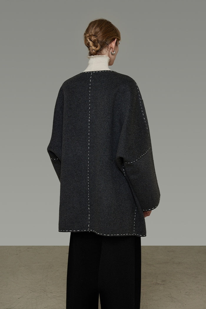 Tailored Wool Luxe Overcoat