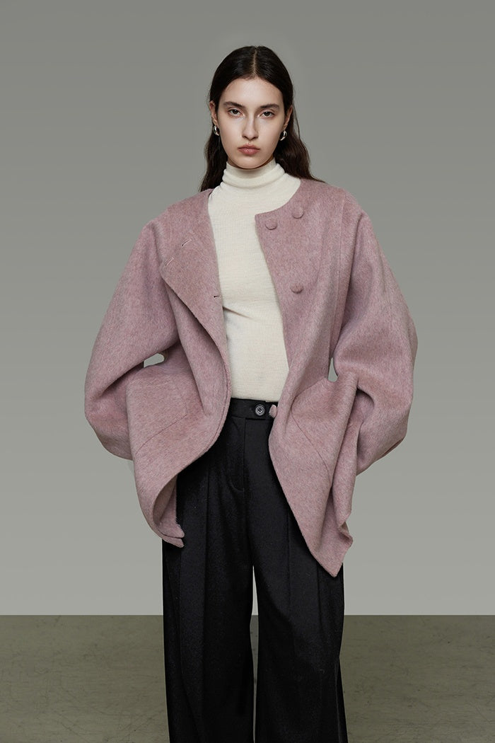 Urban Whisper Wool Wrap Coat