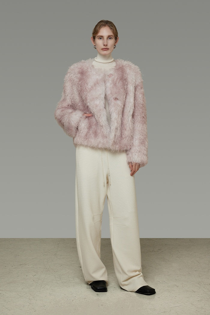 Cozy Luxe Cropped Faux Fur Coat