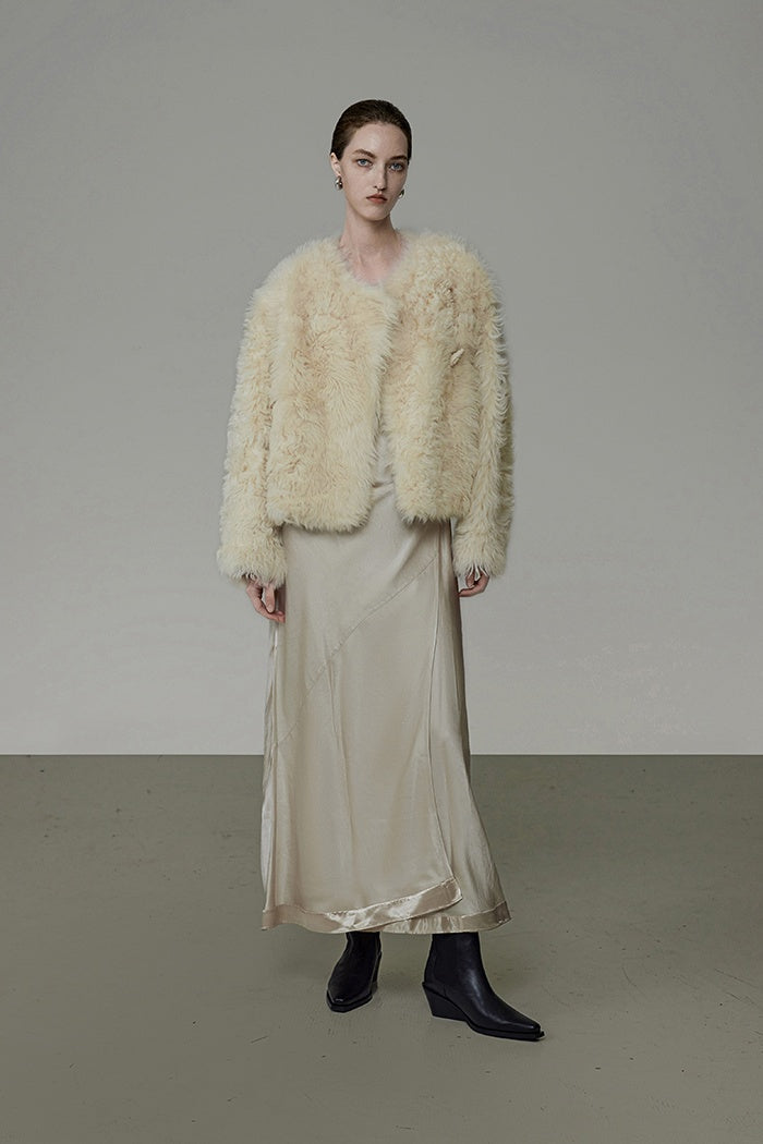 Quiet Luxury Faux Fur Shearling Jacket