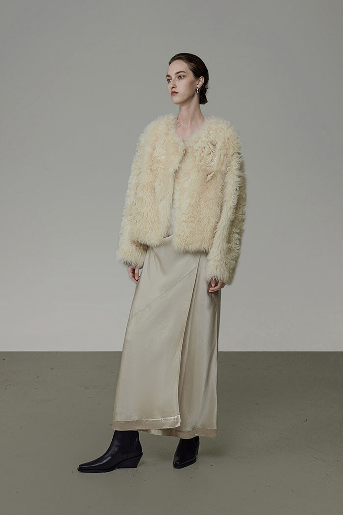 Quiet Luxury Faux Fur Shearling Jacket