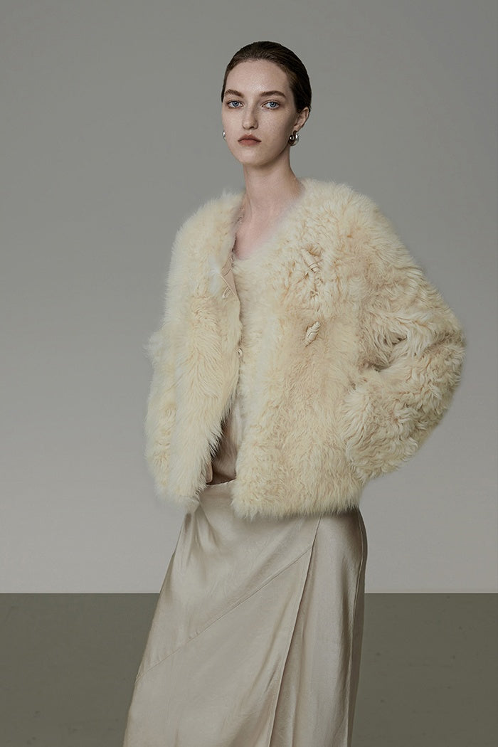 Quiet Luxury Faux Fur Shearling Jacket