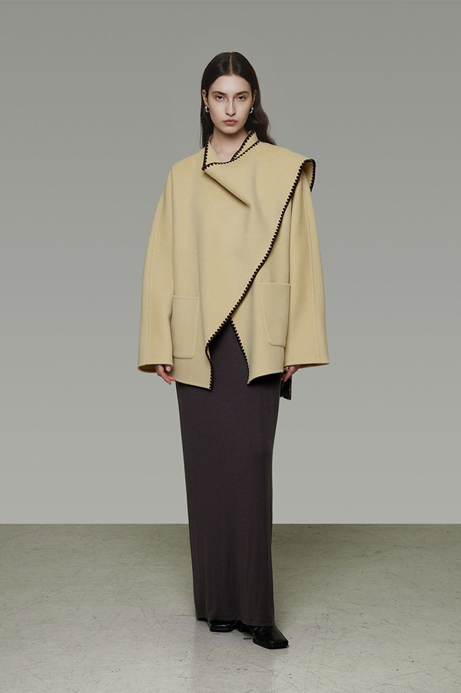 Artisan Sculpted Wool Coat