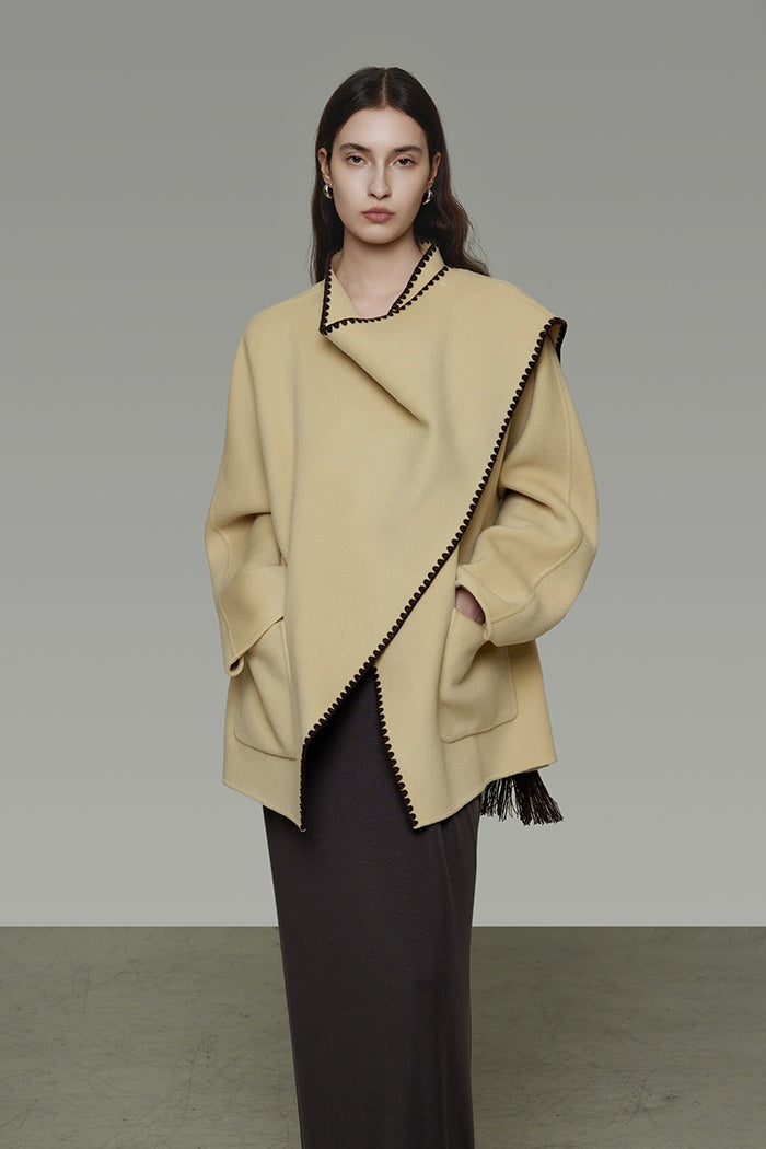 Artisan Sculpted Wool Coat