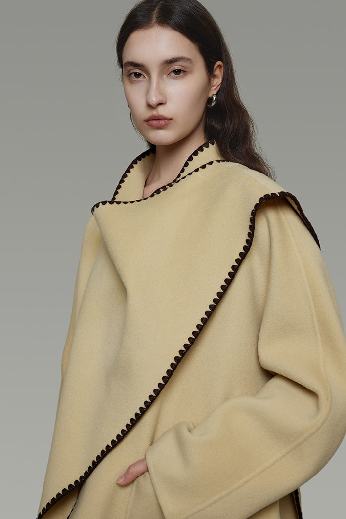 Artisan Sculpted Wool Coat