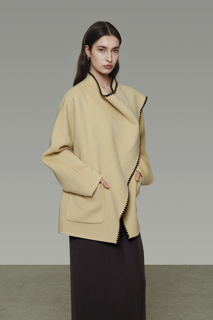 Artisan Sculpted Wool Coat