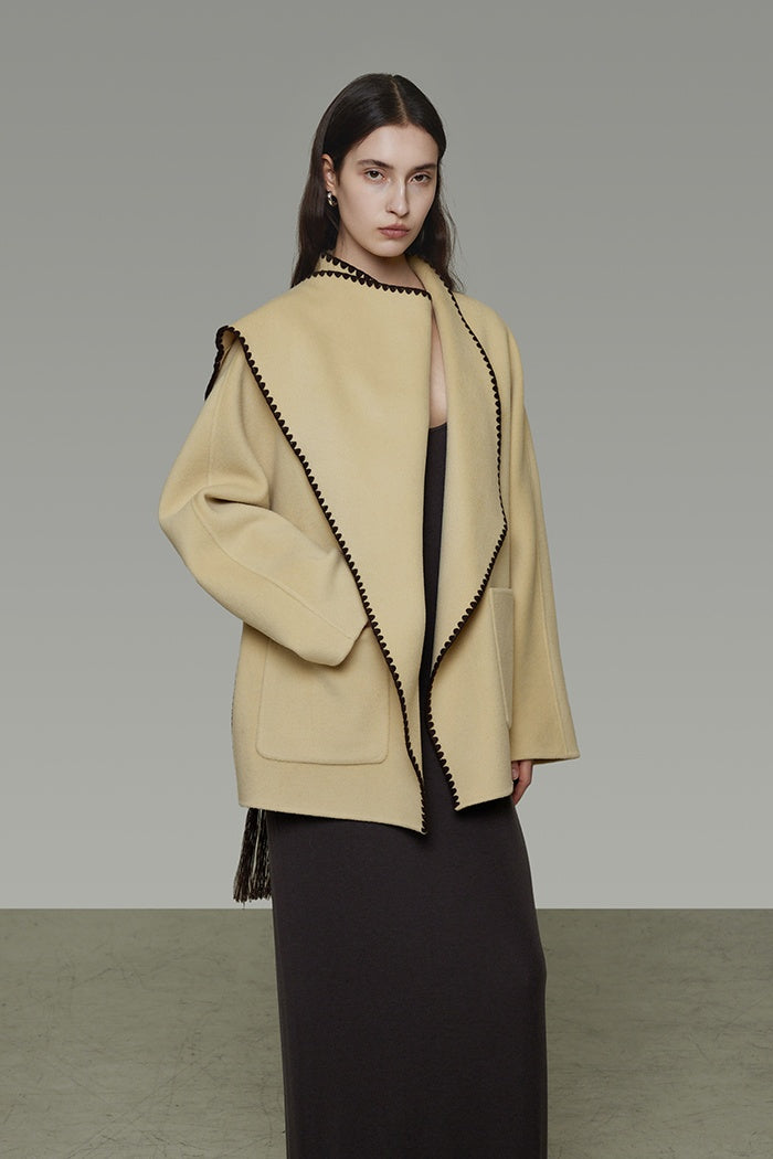Artisan Sculpted Wool Coat
