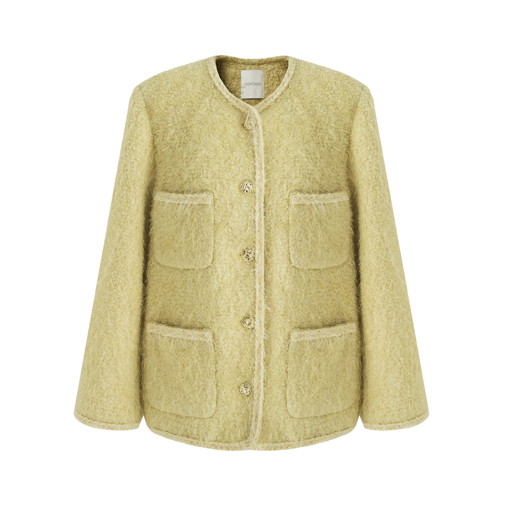 Timeless Tweed Silhouette Coat