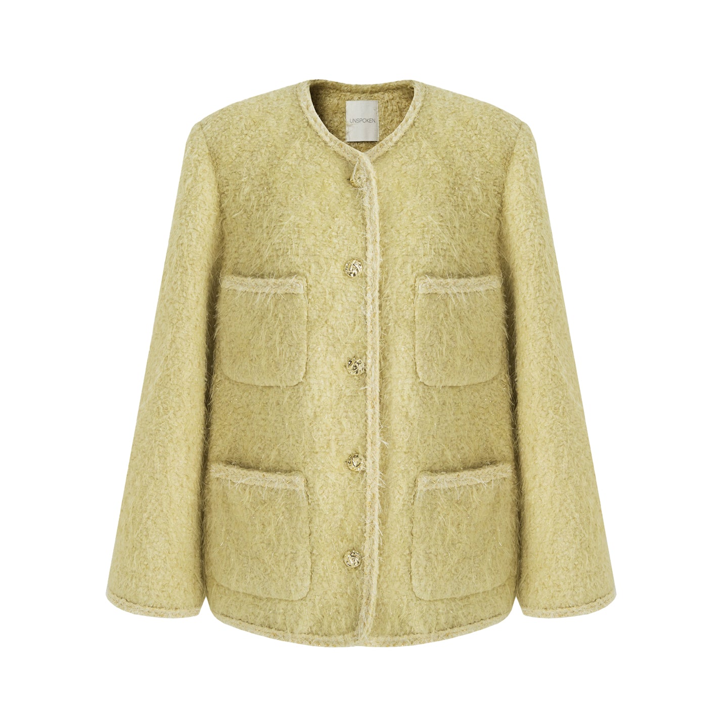 Timeless Tweed Silhouette Coat