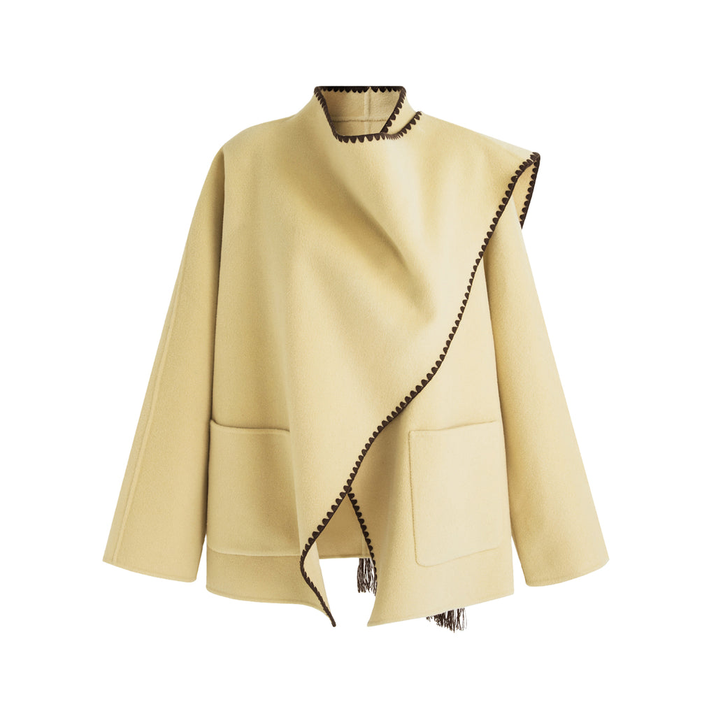 Artisan Sculpted Wool Coat