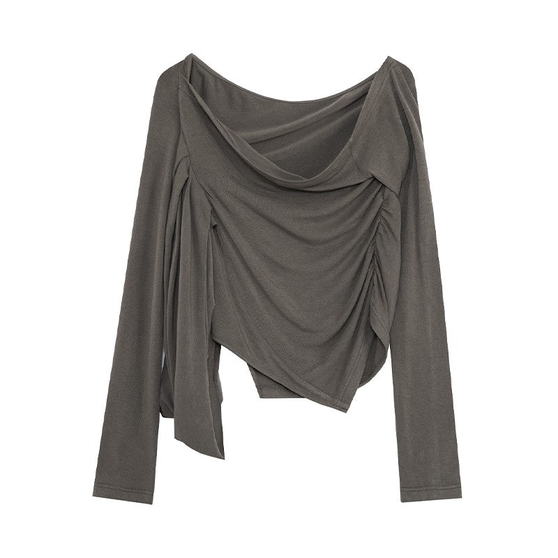 Chic Parisian Off-Shoulder Knit Top