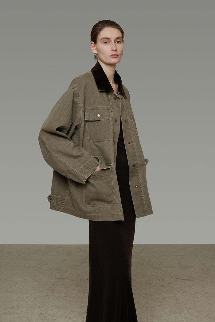 Elevated Utility Denim Jacket