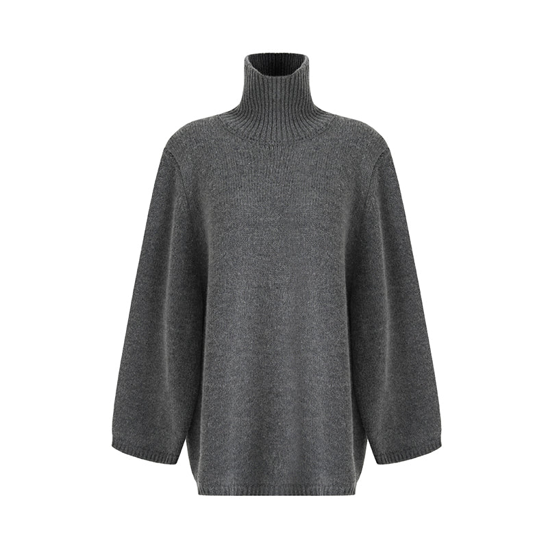 Effortless Chic High Neck Knit