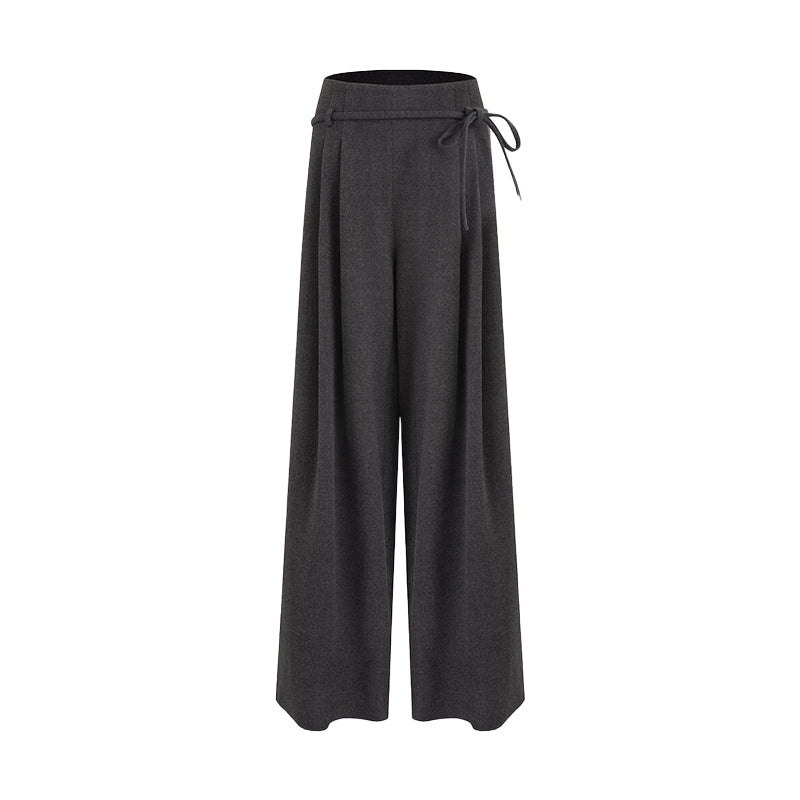 Architectural Drape Wide-Leg Trousers