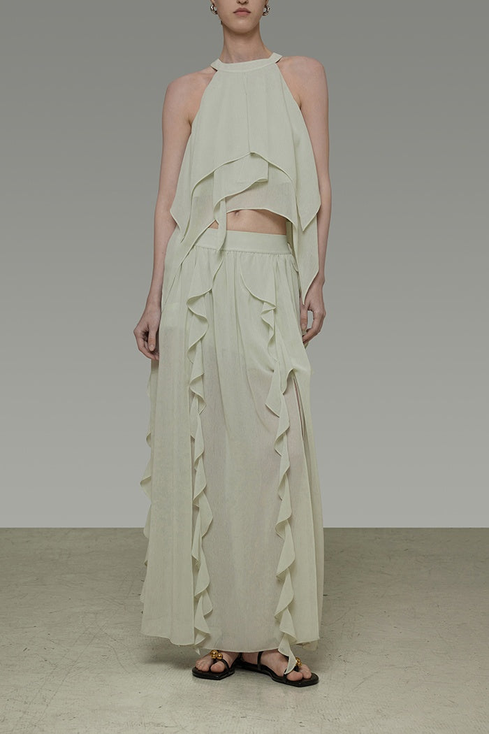 Ethereal Flow Maxi Skirt