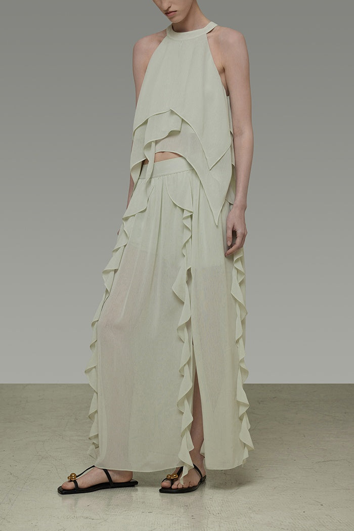 Ethereal Flow Maxi Skirt