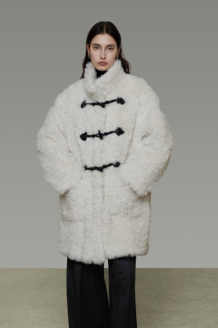 Sculpted City Wool-Lined Toggle Coat