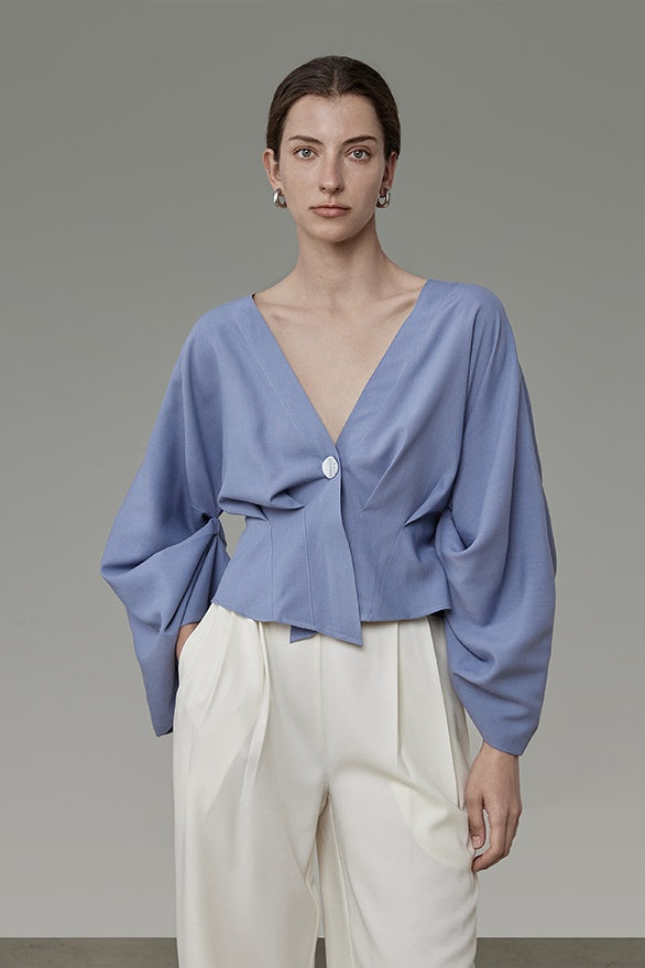 Effortless Chic V-Neck Blouse