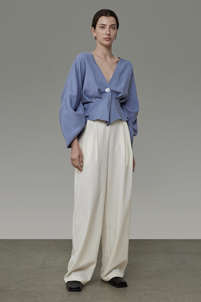 Effortless Chic V-Neck Blouse