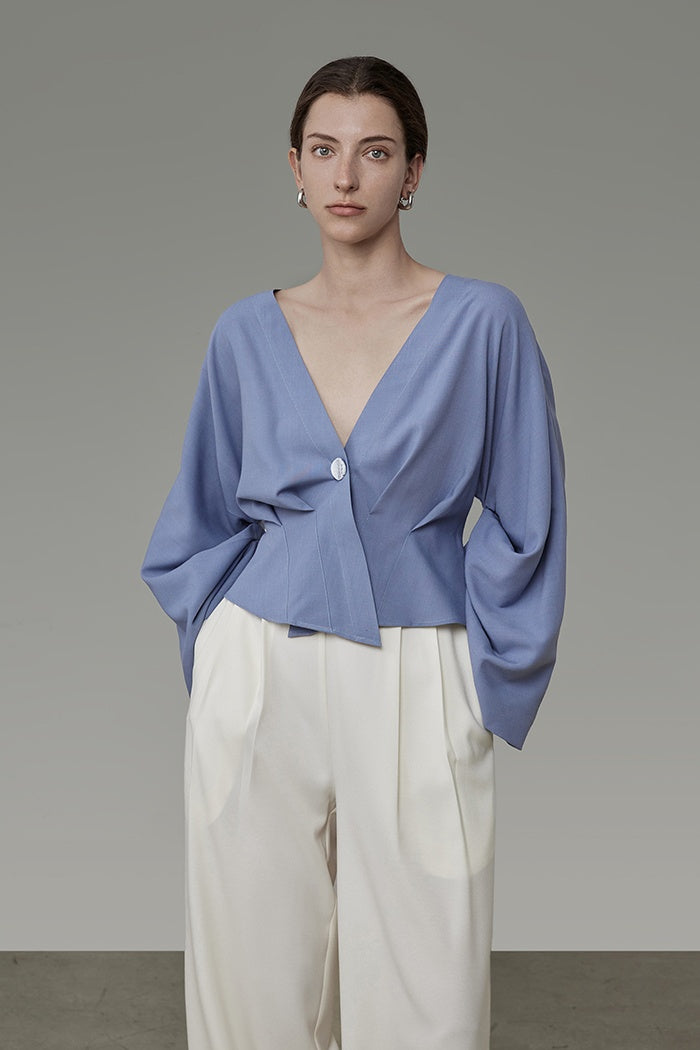 Effortless Chic V-Neck Blouse