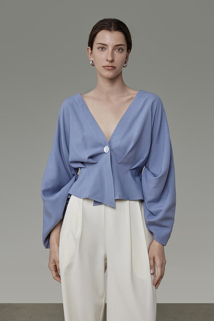 Effortless Chic V-Neck Blouse