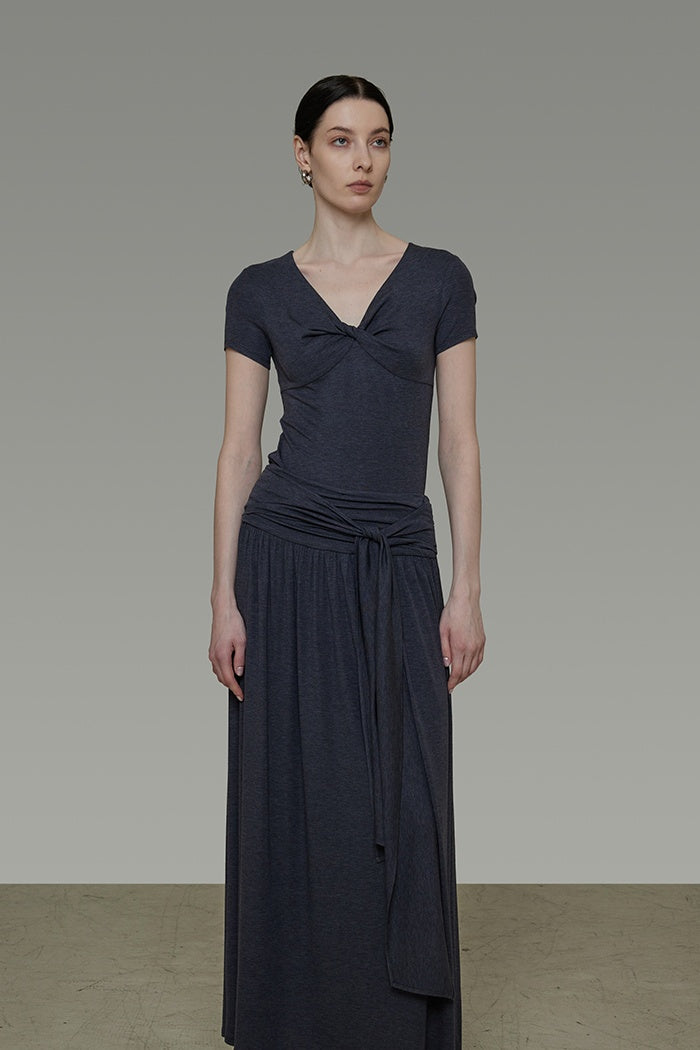 Sculpted Knit Top & Skirt Set