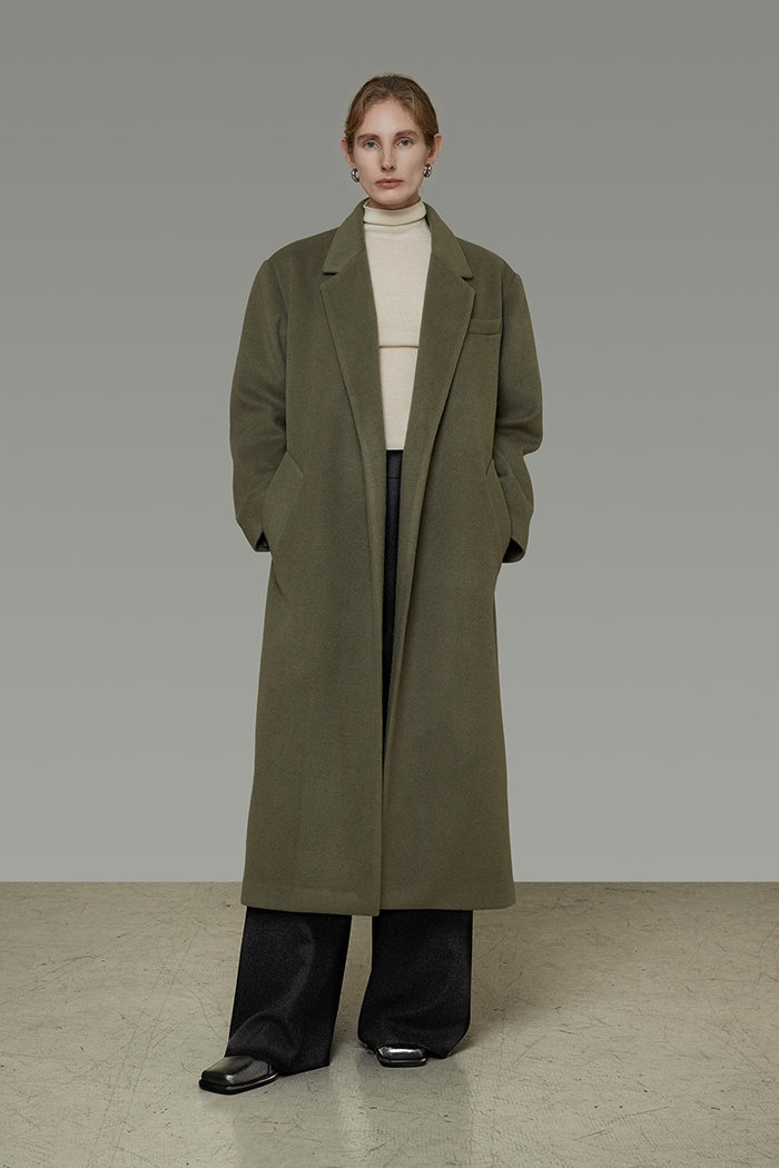 Sculpted Collar Wrap Coat