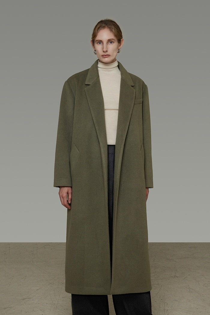 Sculpted Collar Wrap Coat