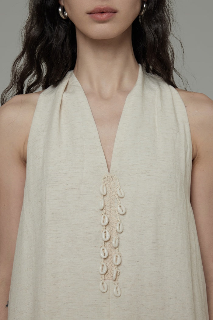 Effortless Drape V-Neck Maxi Dress