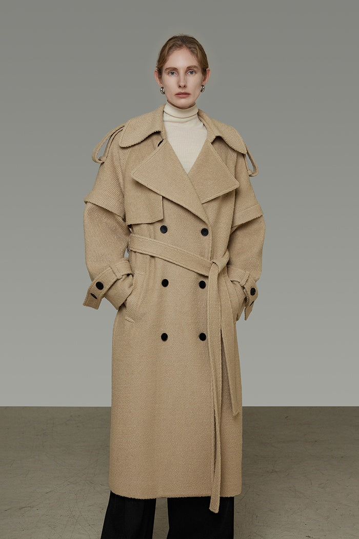 Tailored Wool Trench: Quiet Elegance